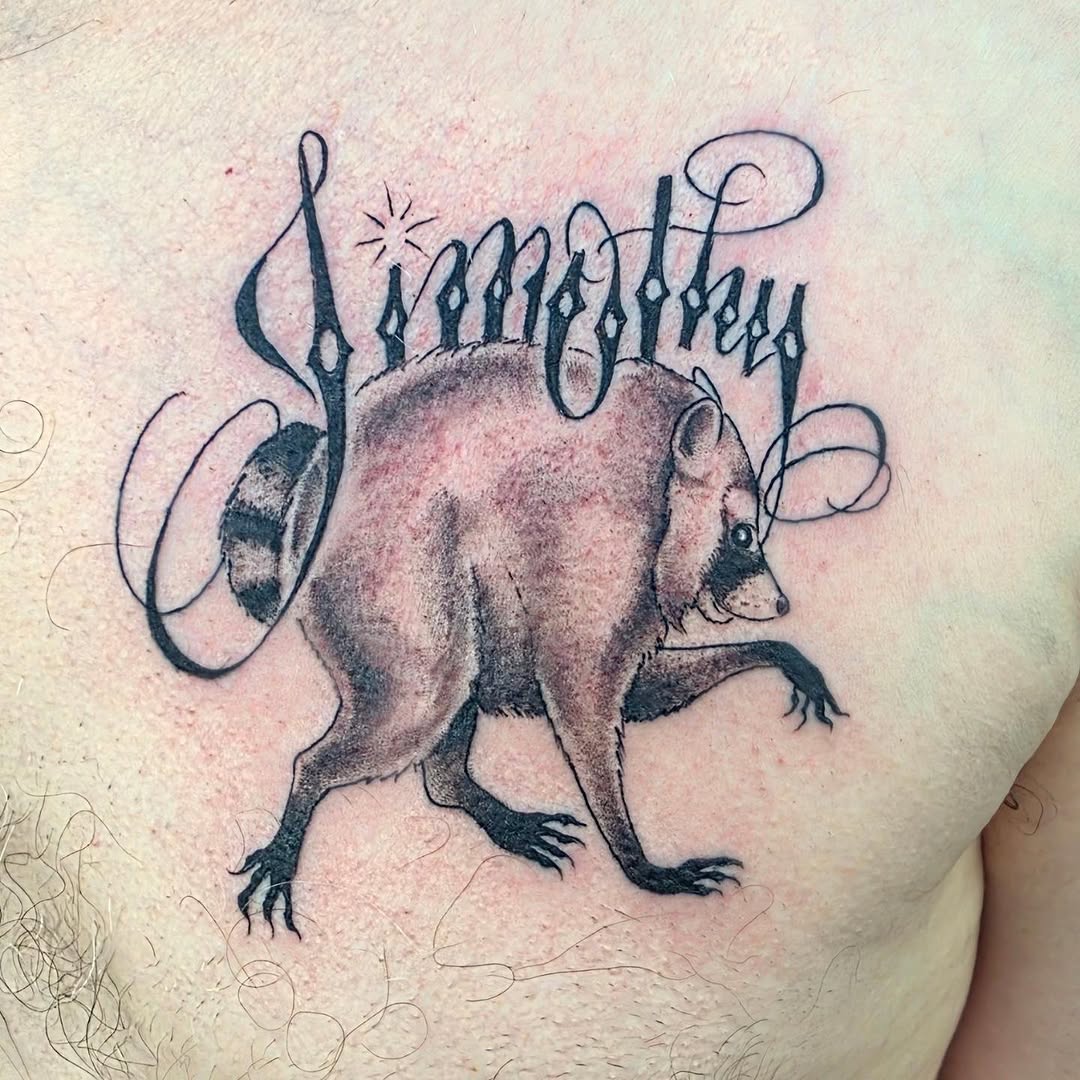 Tattoo by @girlroni — lettering_script, realism