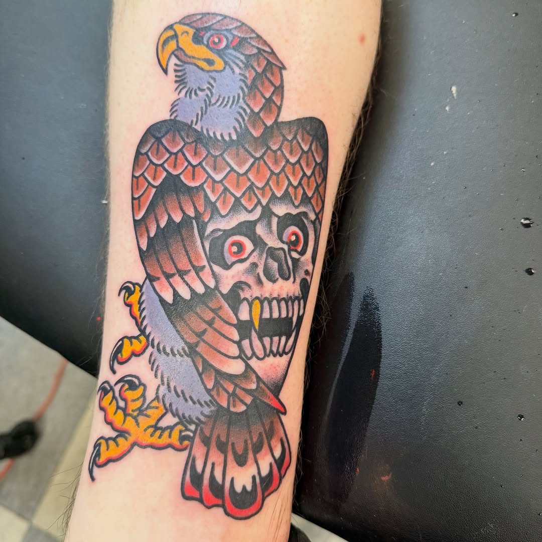 Tattoo by @hellboundhawktattoos โ american_traditional