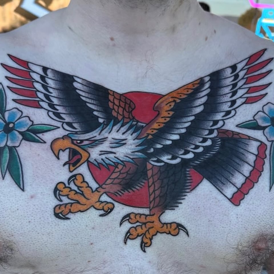 Tattoo by @hellboundhawktattoos โ american_traditional