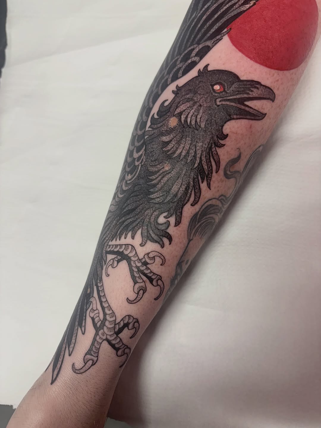 Tattoo by @osichristattoos — black_and_grey, dotwork