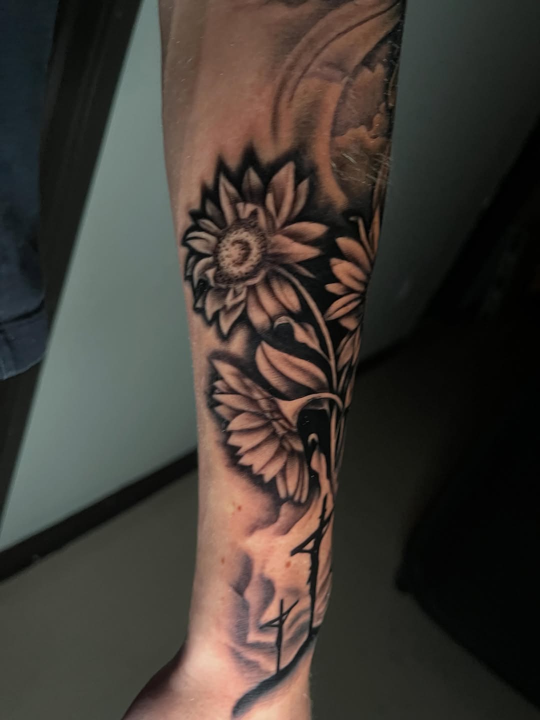 Tattoo by @therealdomgray — black_and_grey, realism