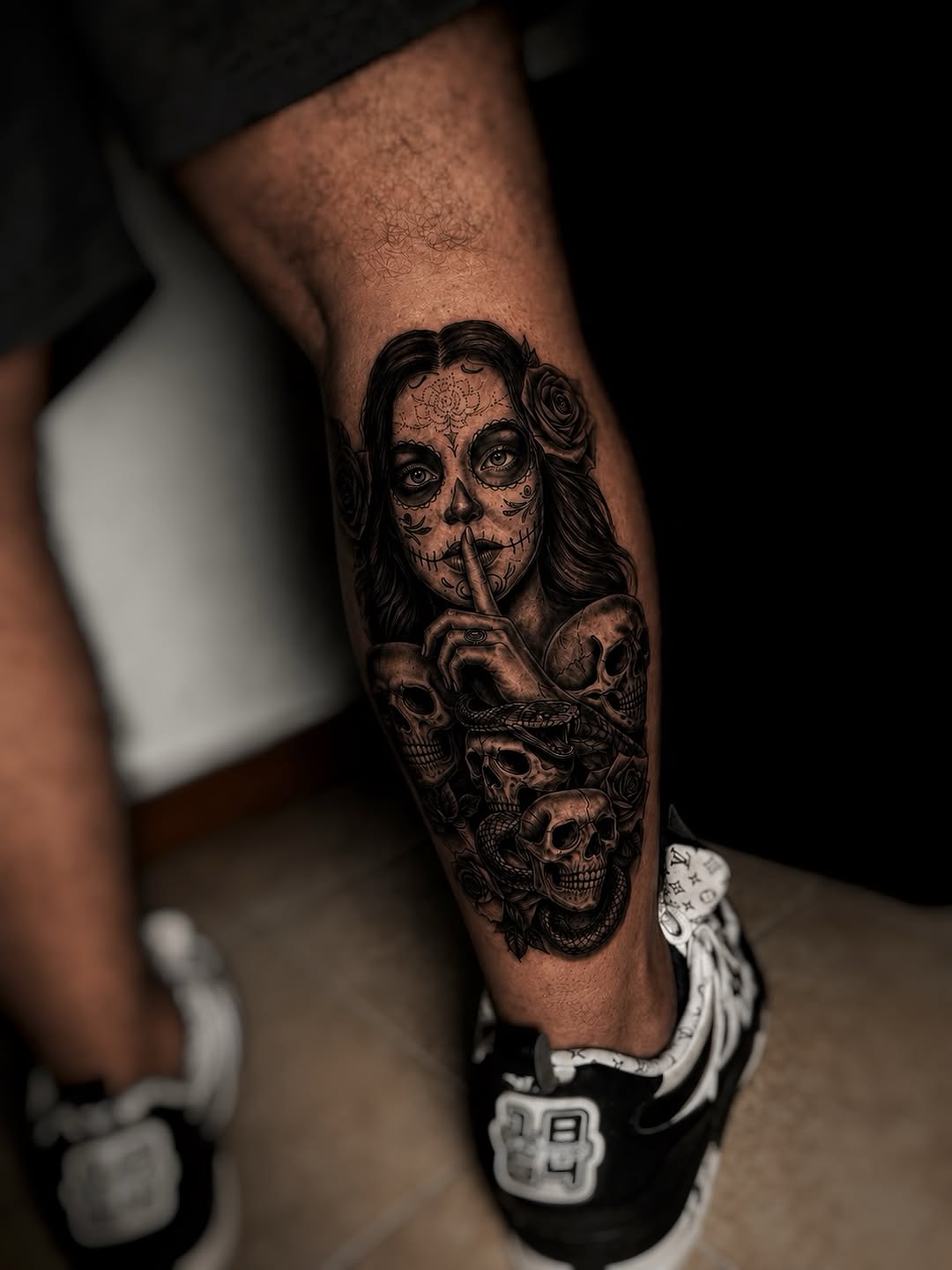 Tattoo by @m_kytattoo — realism, black_and_grey