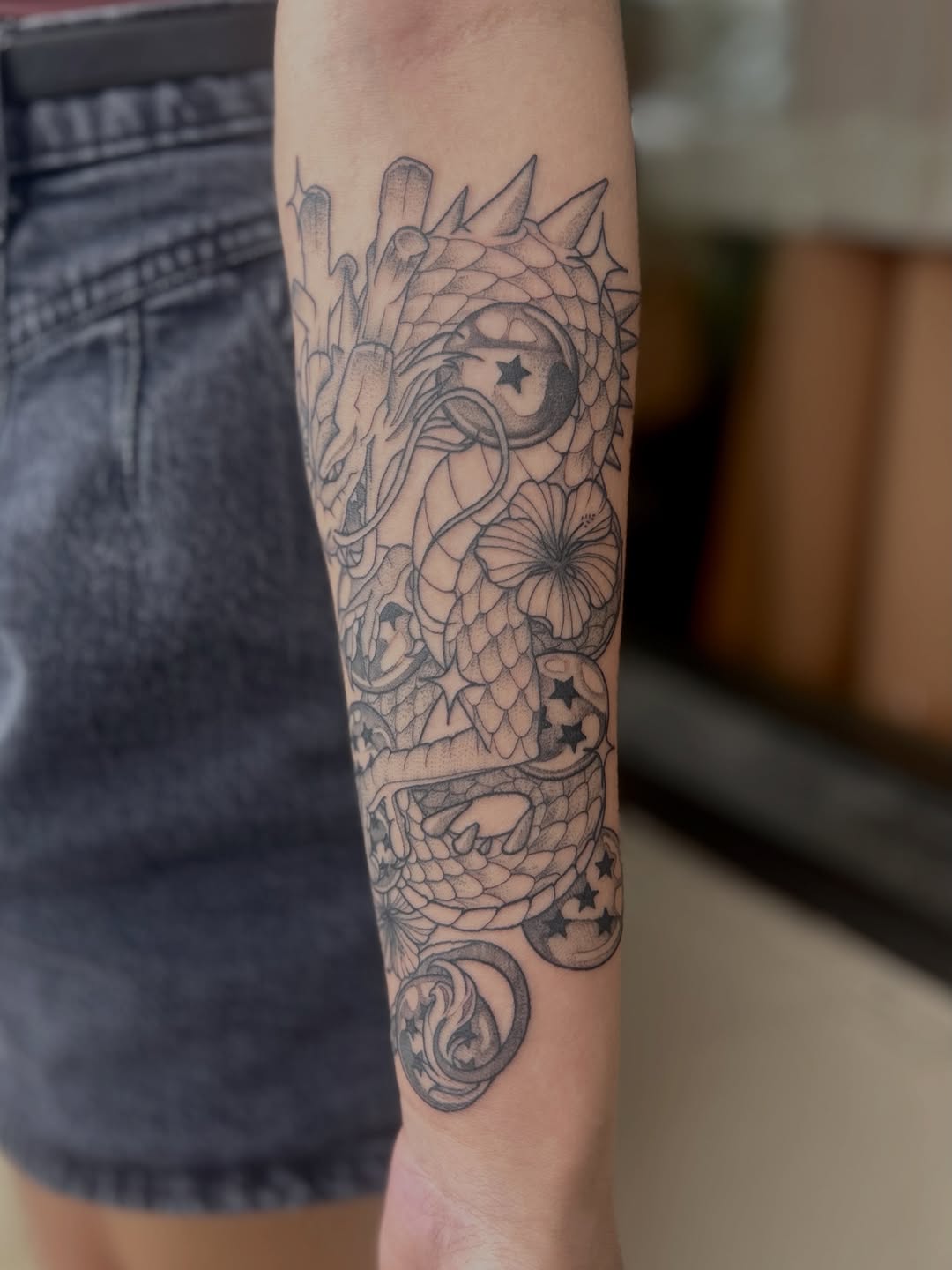 Tattoo by @notmarytattoos — japanese_irezumi, black_and_grey