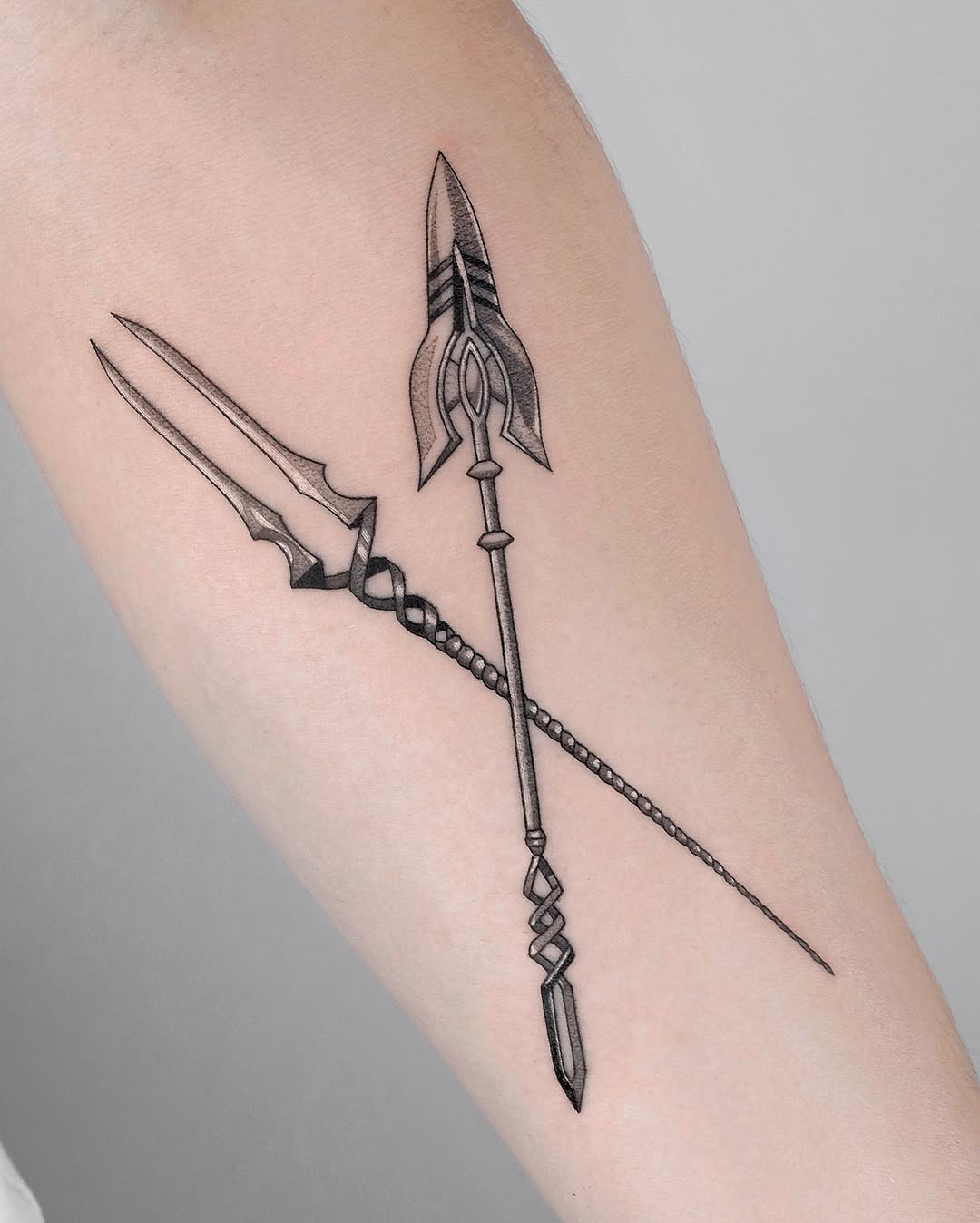 Tattoo by @rika.loli.lady — black_and_grey, fine_line