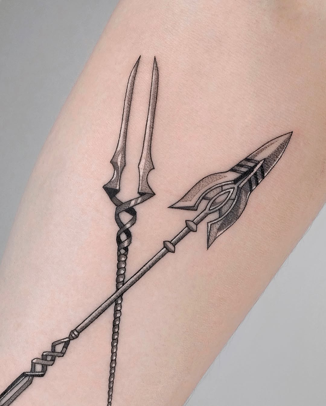 Tattoo by @rika.loli.lady — black_and_grey, realism