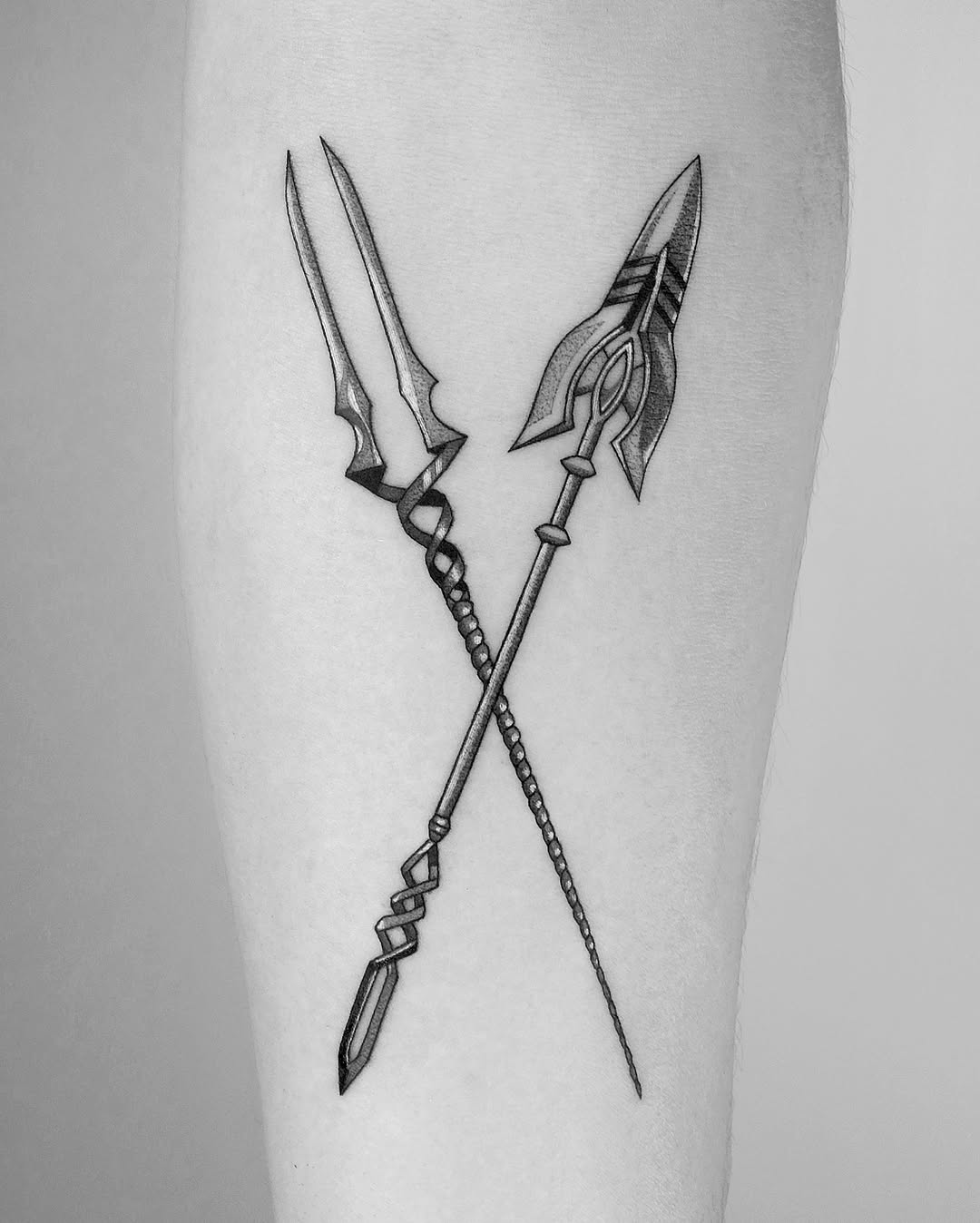 Tattoo by @rika.loli.lady — black_and_grey, realism