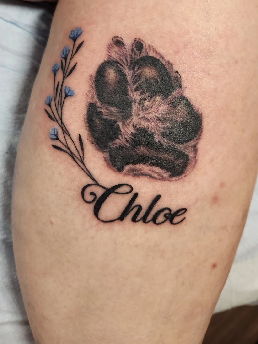 Tattoo by @jeffberm — realism, lettering_script
