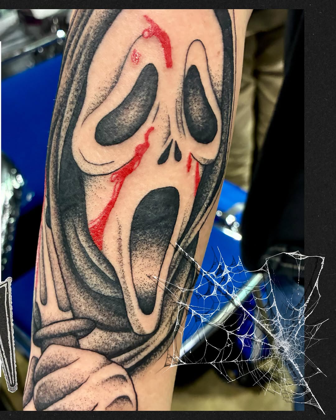 Tattoo by @alexztats — dark_realism, blackwork