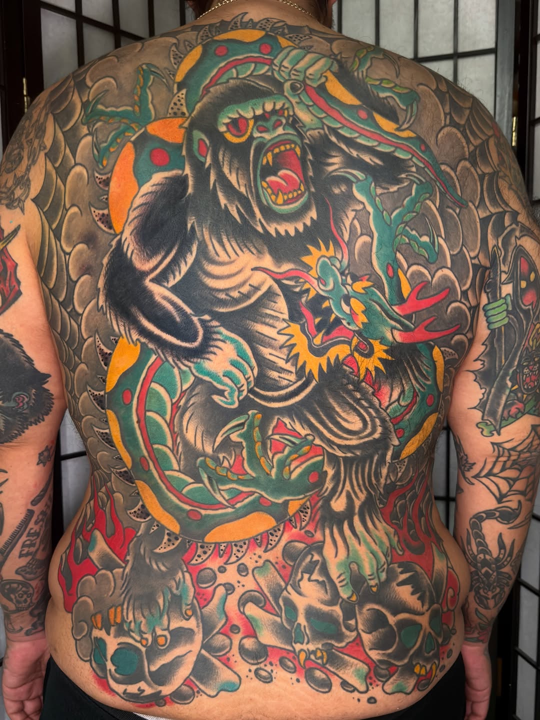 Tattoo by @dminus12 — japanese_irezumi, neo_traditional