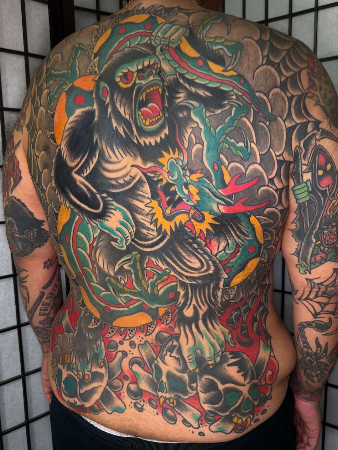 Tattoo by @dminus12 — japanese_irezumi, neo_traditional
