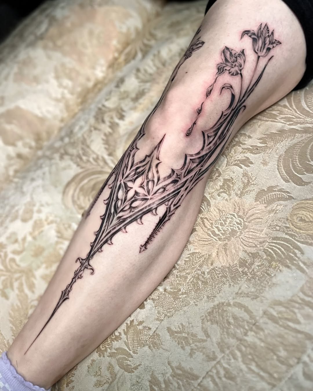 Tattoo by @inklore_ β black_and_grey, ornamental