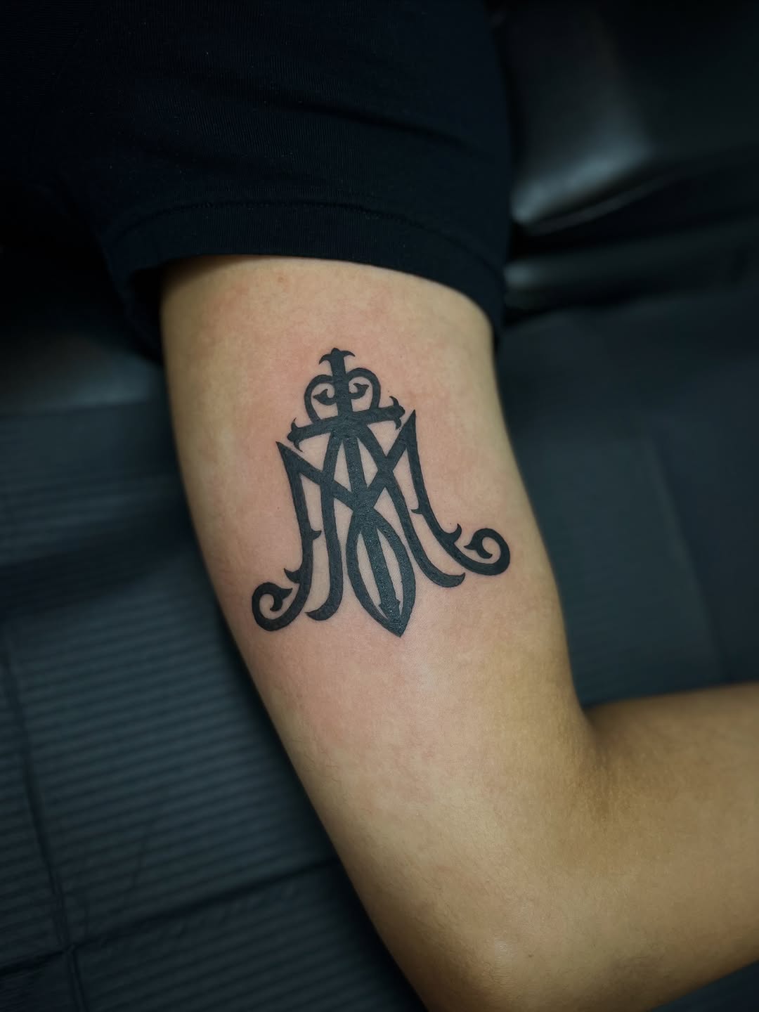 Tattoo by @sailor_riot — lettering_script