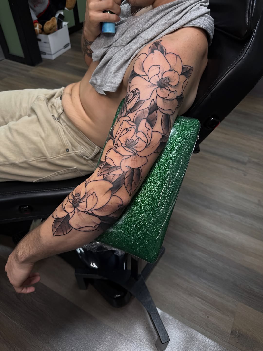Tattoo by @camenglandtattoos — black_and_grey, fine_line
