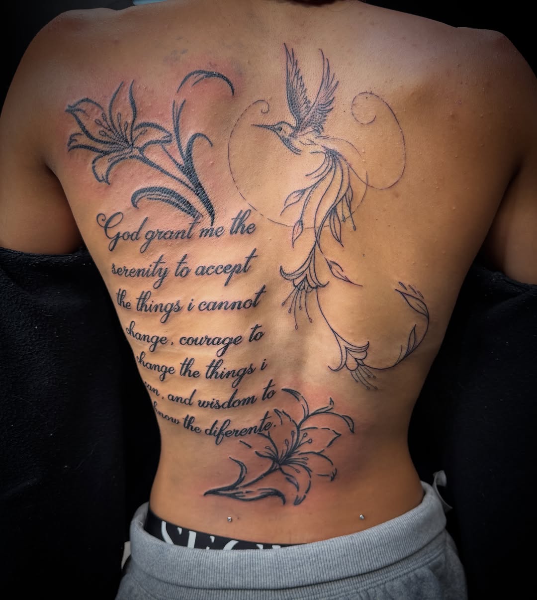 Tattoo by @selenamariatattoos — lettering_script, fine_line