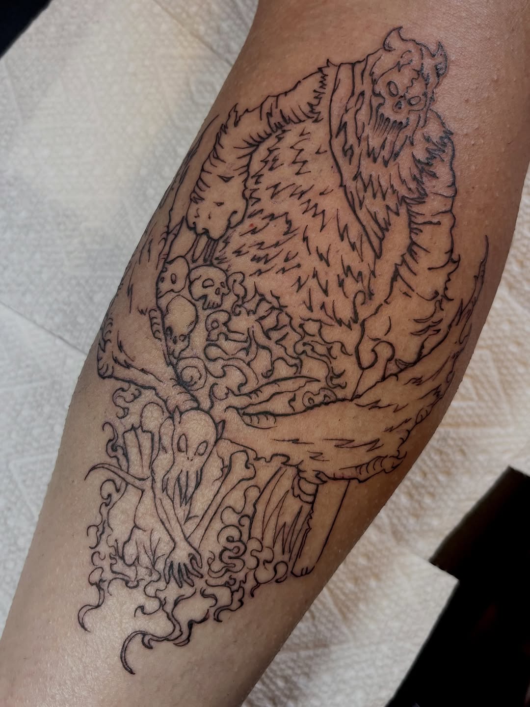 Tattoo by @audreywallacetattoo — illustrative, dark_realism