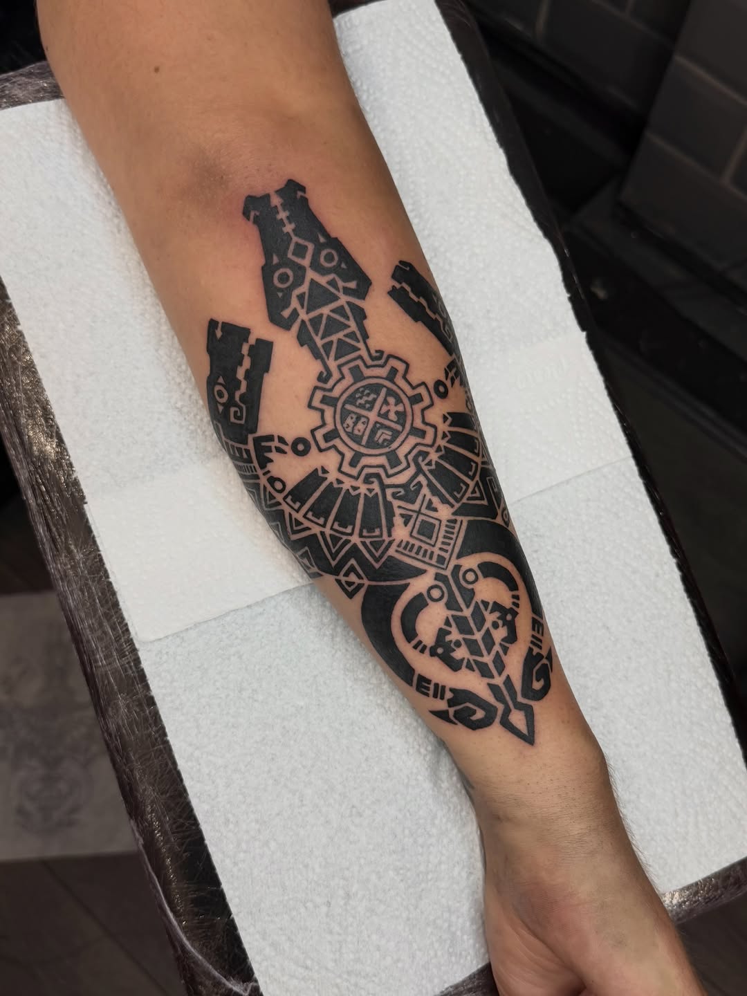 Tattoo by @egorgoltva — blackwork, geometric
