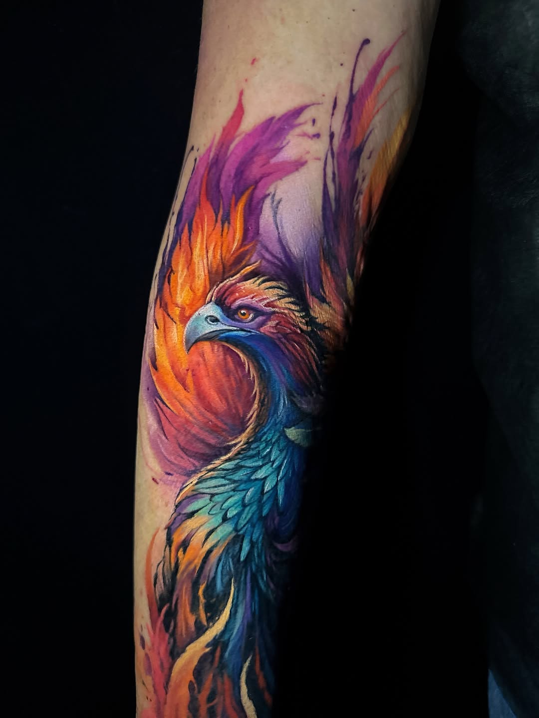 Tattoo by @khludnev_tattoo — realism, watercolor