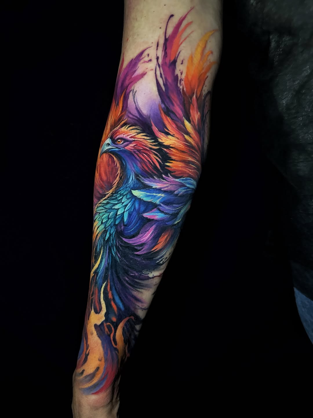 Tattoo by @khludnev_tattoo — realism, watercolor