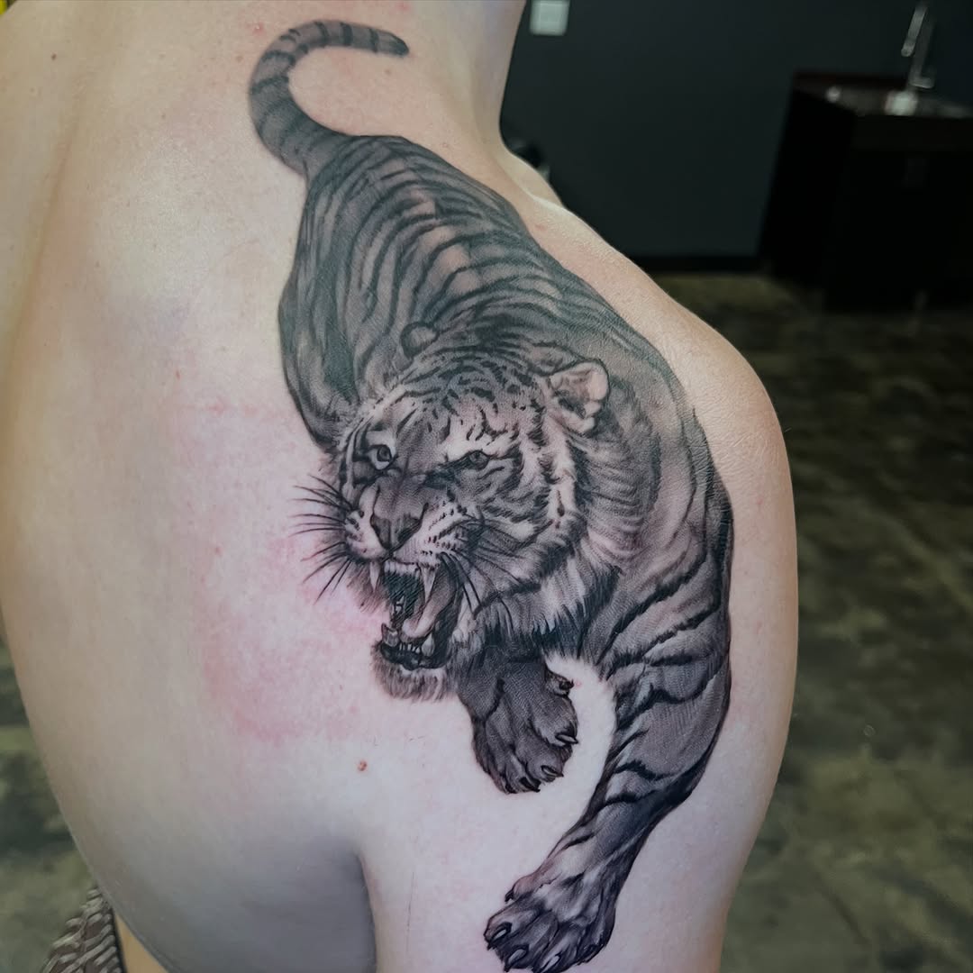 Tattoo by @tony.wilson.tattoos — realism, black_and_grey