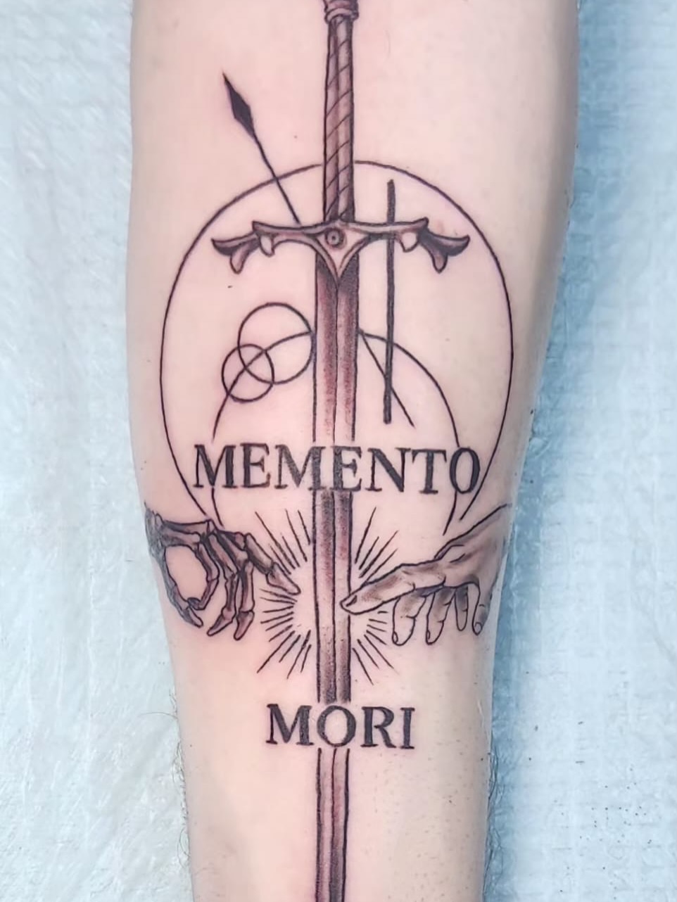 Tattoo by @timbishop_tattoos — lettering_script, black_and_grey