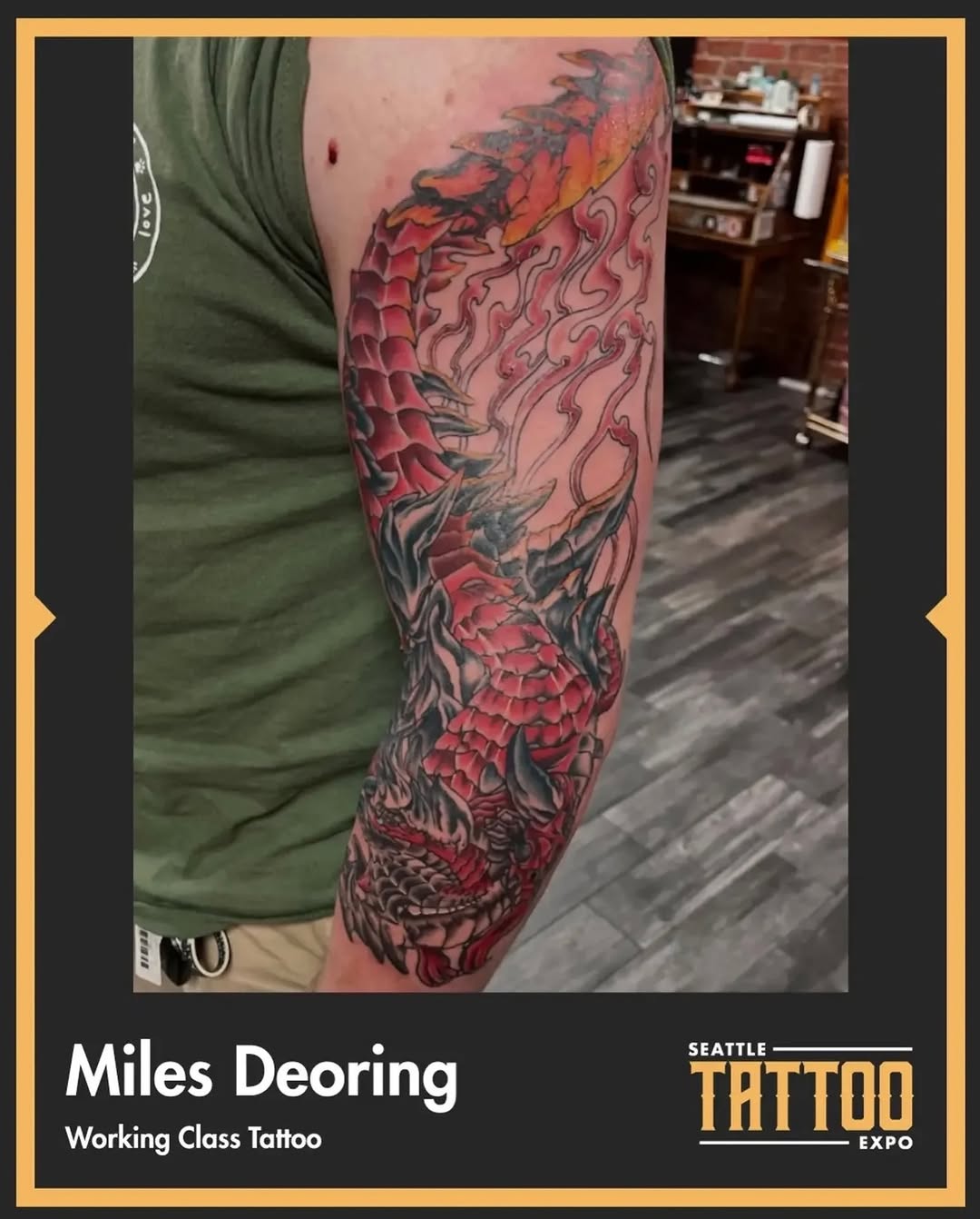 Tattoo by @milesdeoring — japanese_irezumi, black_and_grey