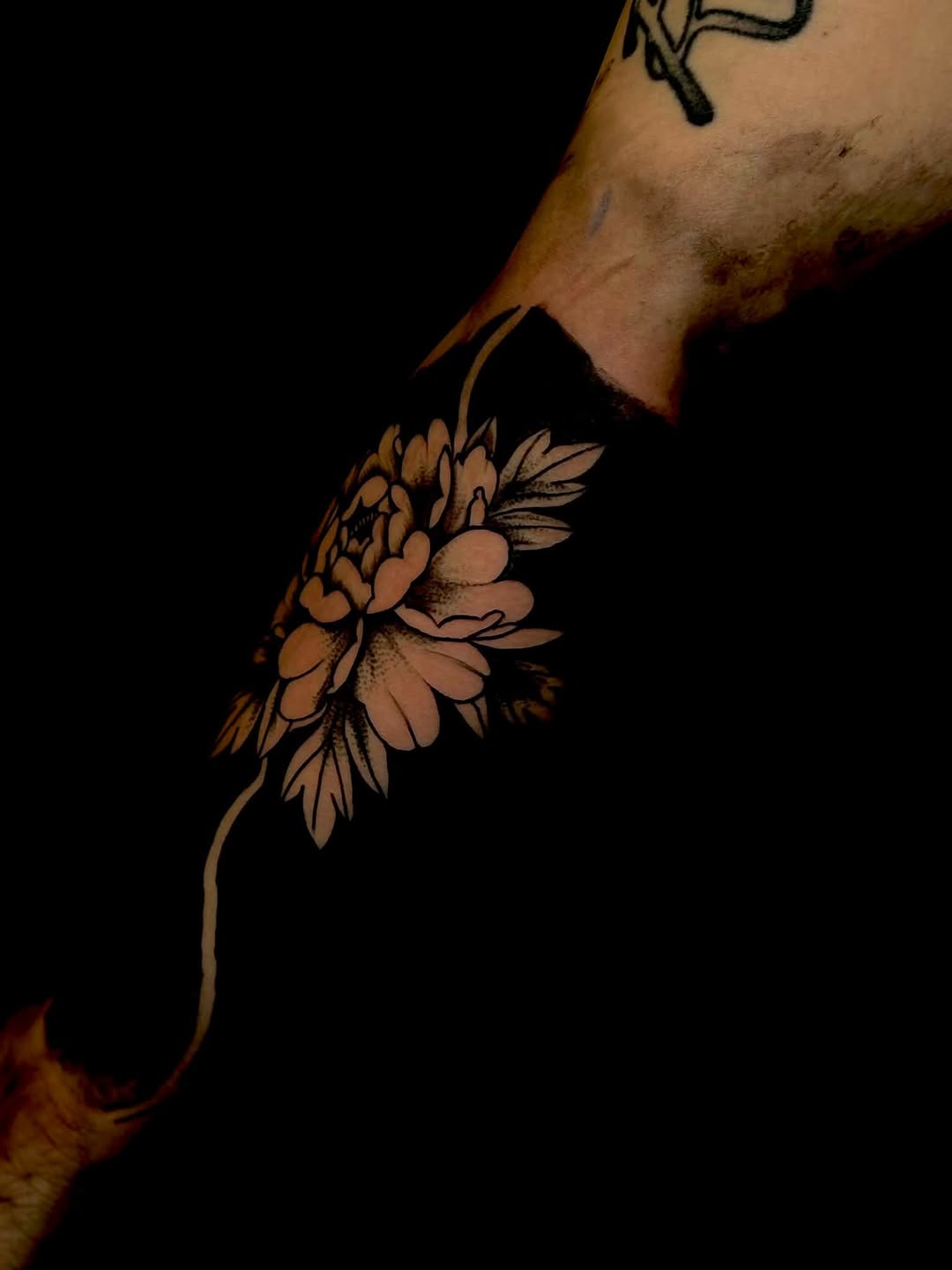 Tattoo by @inked_by_amberkristina — blackwork, black_and_grey