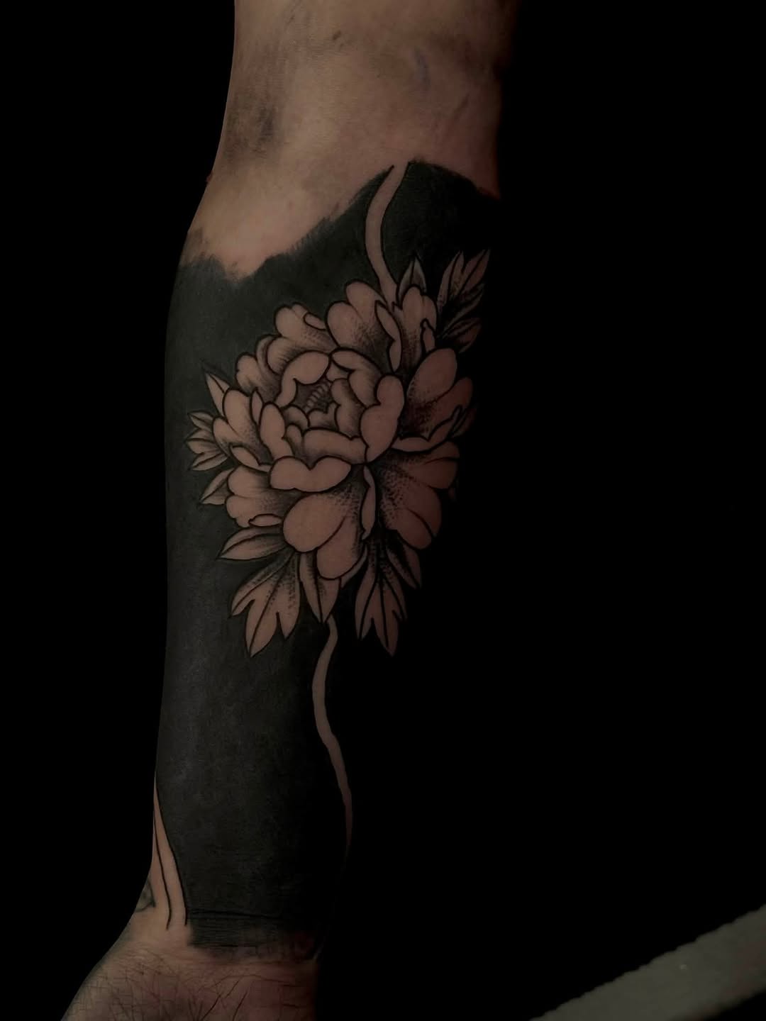 Tattoo by @inked_by_amberkristina — blackwork, black_and_grey