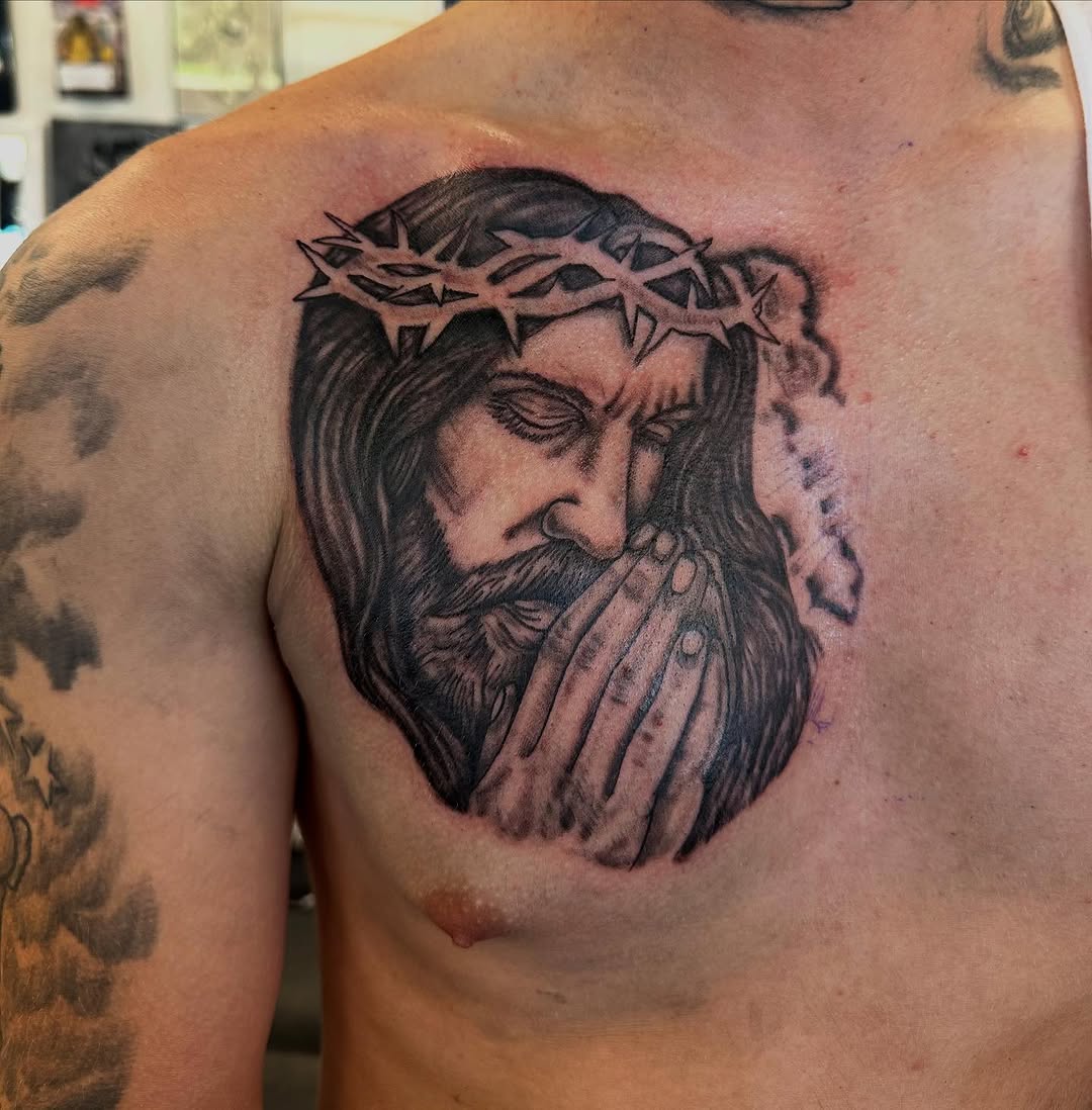 Tattoo by @dsteal03 โ realism, black_and_grey