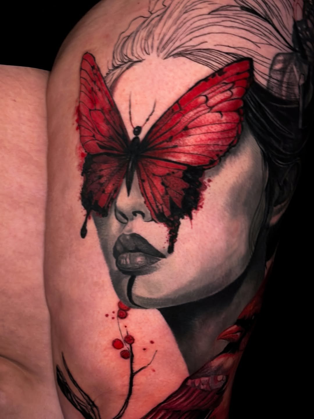 Tattoo by @inkbyyari — realism, trash_polka