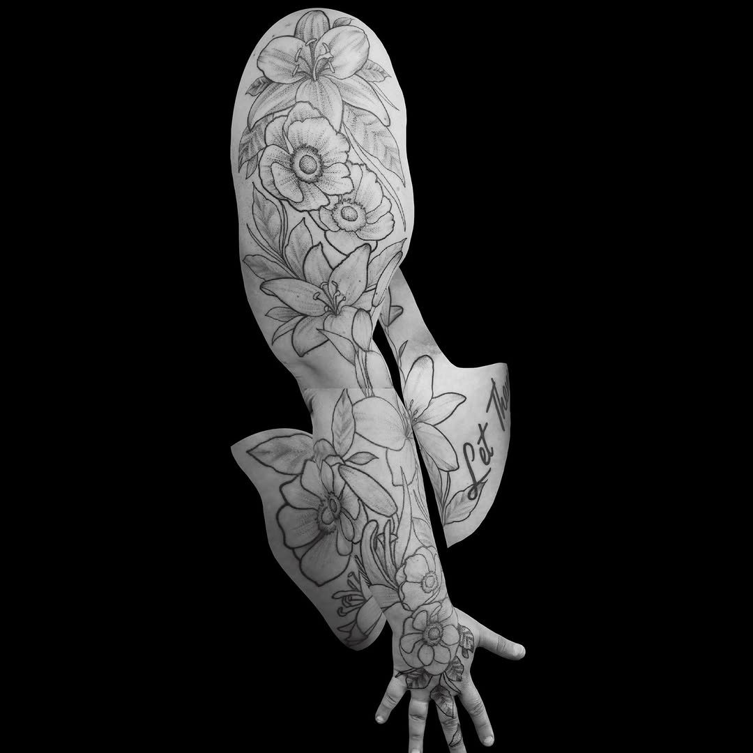 Tattoo by @bree_annatattoos โ fine_line, black_and_grey