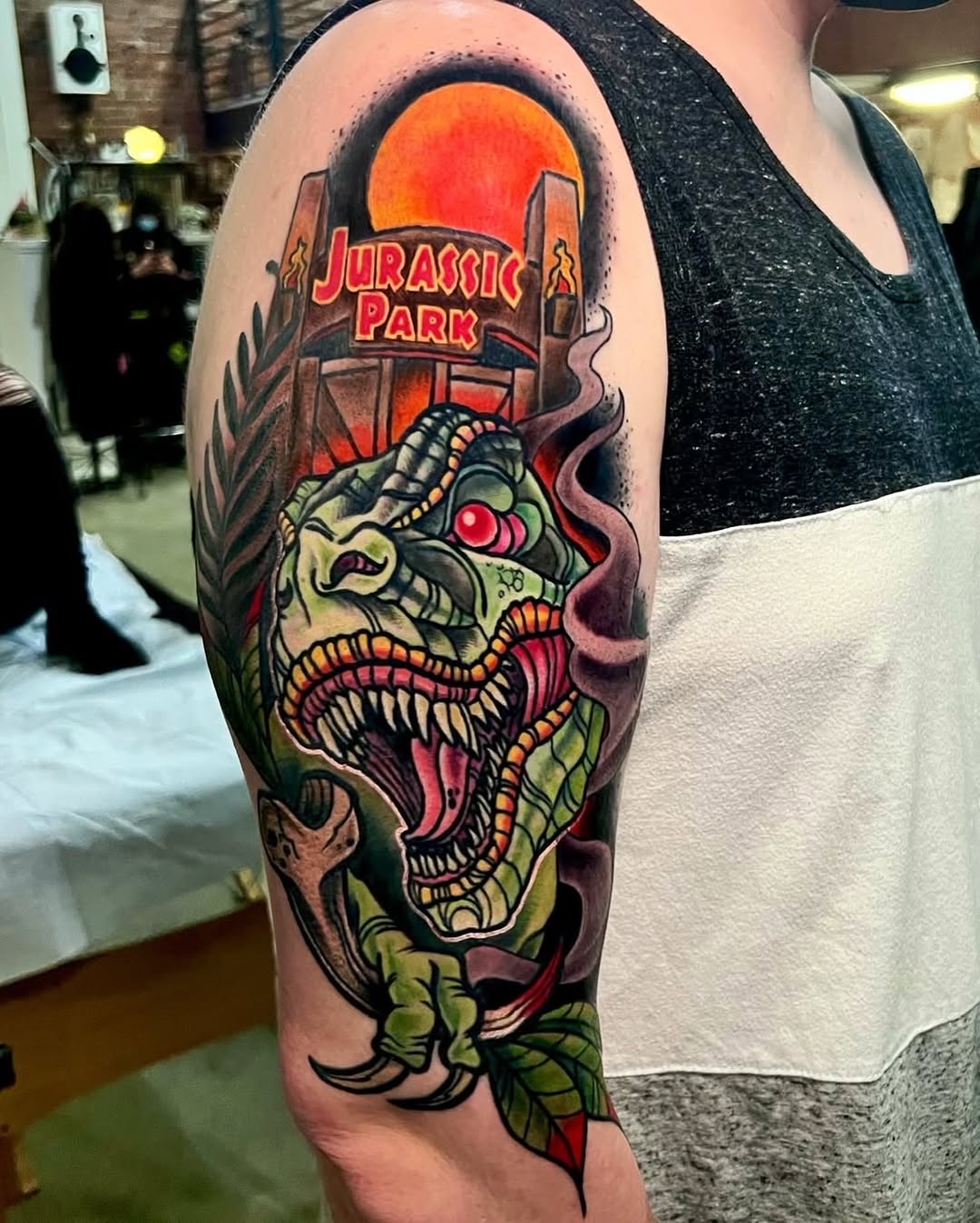 Tattoo by @doomsdaydani — new_school, trash_polka