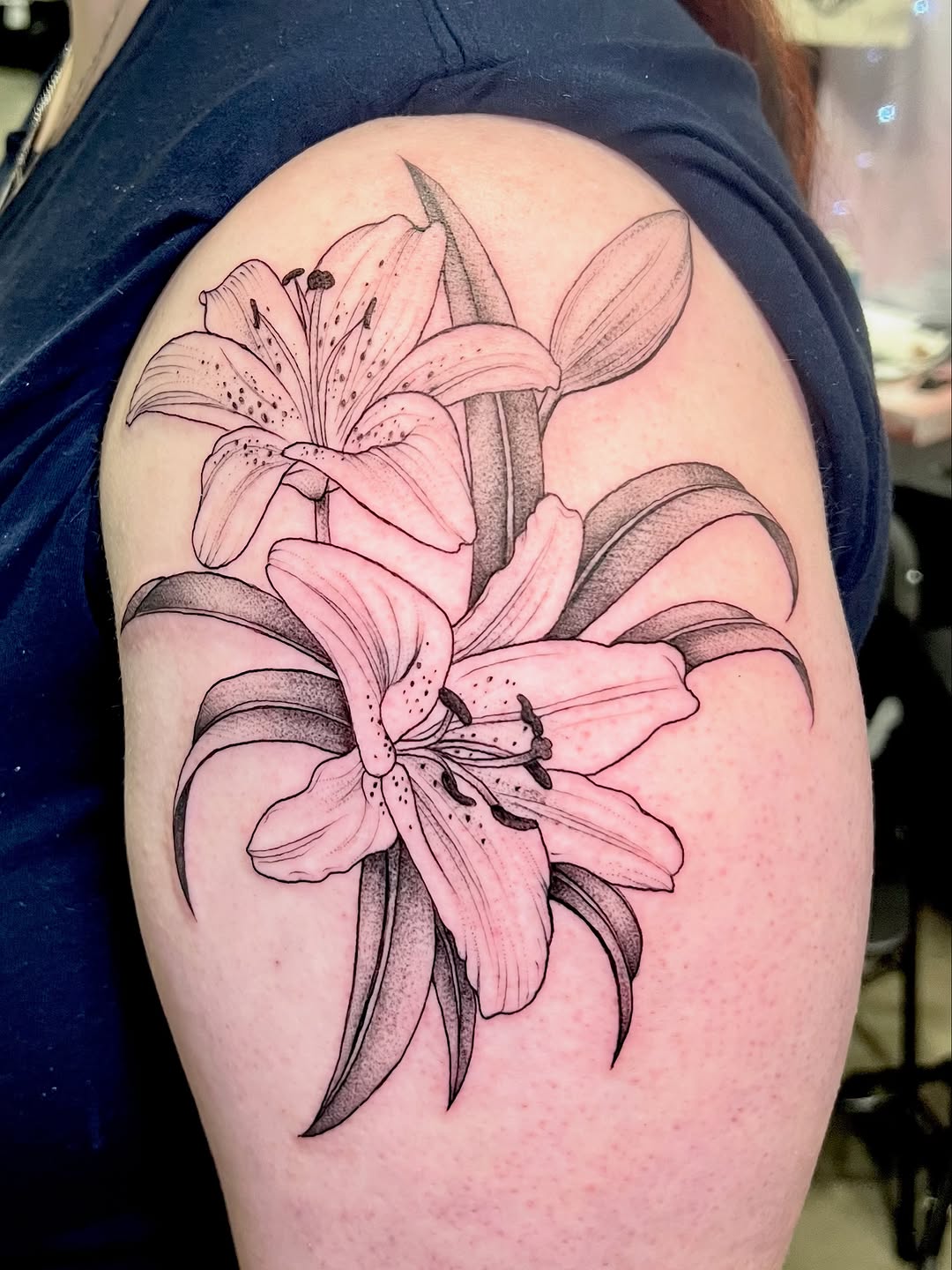 Tattoo by @tatts_n_ash โ fine_line, black_and_grey