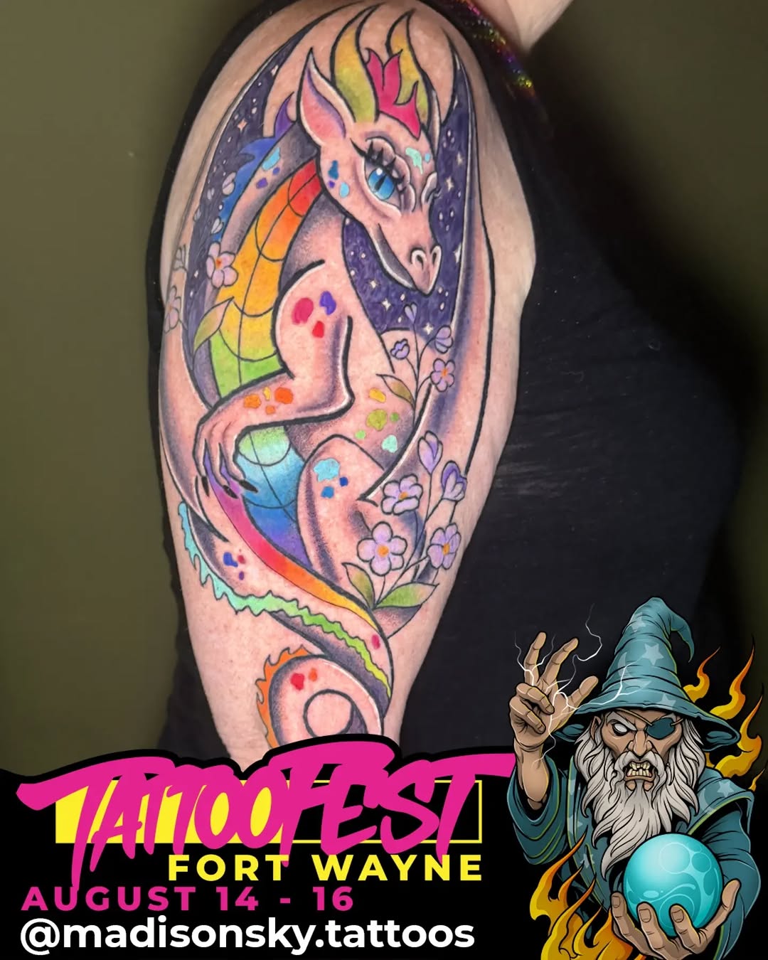 Tattoo by @fortwaynetattoofestival — new_school, anime