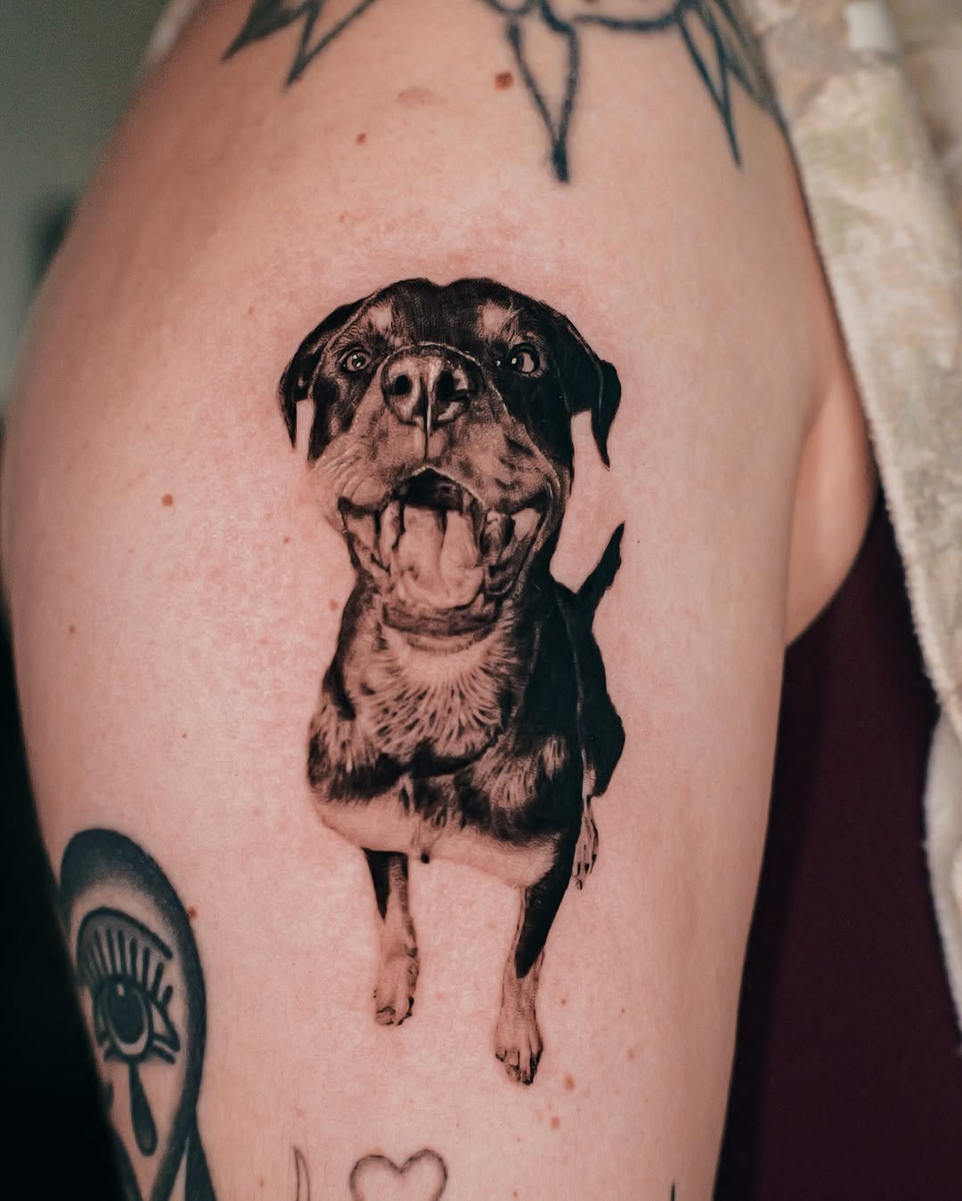 Tattoo by @minto.tattoo โ realism, black_and_grey