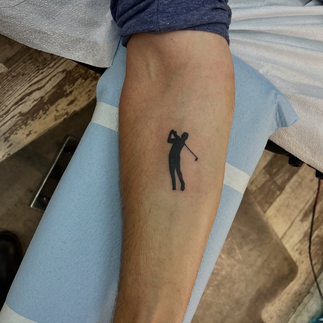 Tattoo by @slimwinters — blackwork, minimalist