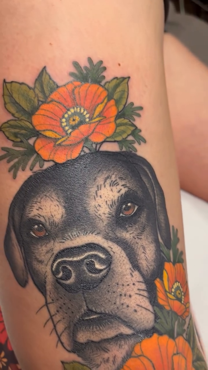 Tattoo by @grizzly.inks — realism, black_and_grey