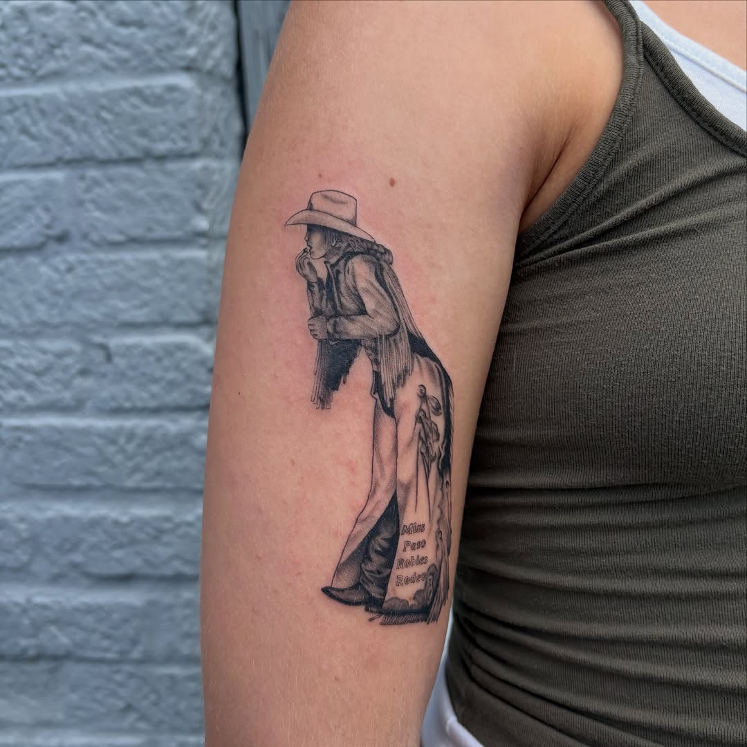 Tattoo by @dandelion.roses โ black_and_grey, realism