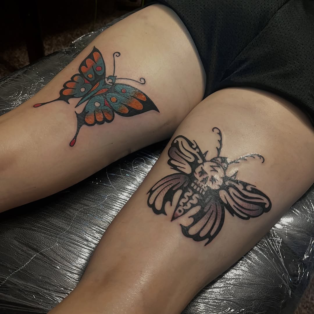 Tattoo by @jimmy_the_saintt — neo_traditional, black_and_grey