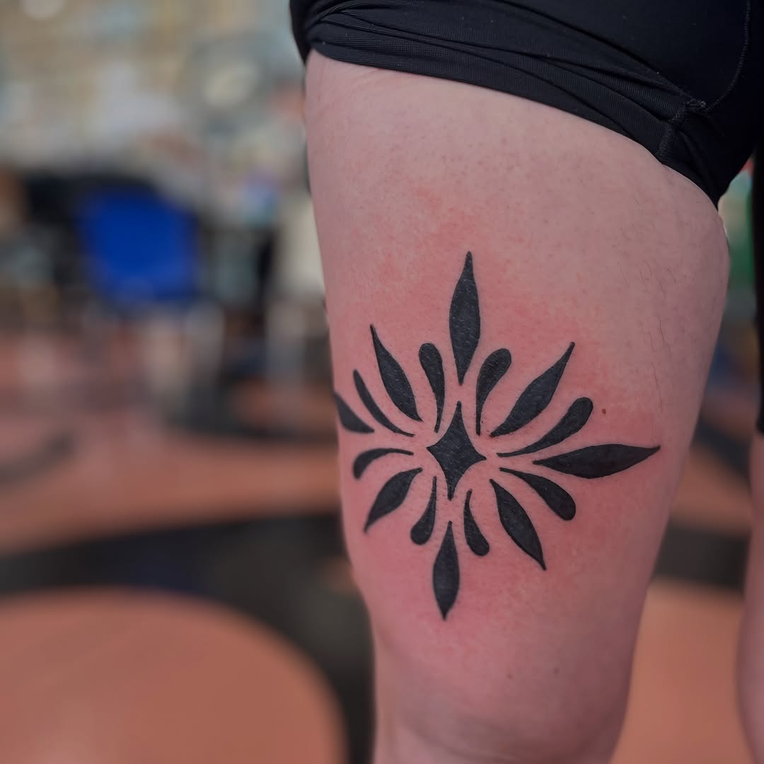 Tattoo by @jimmy_the_saintt — blackwork