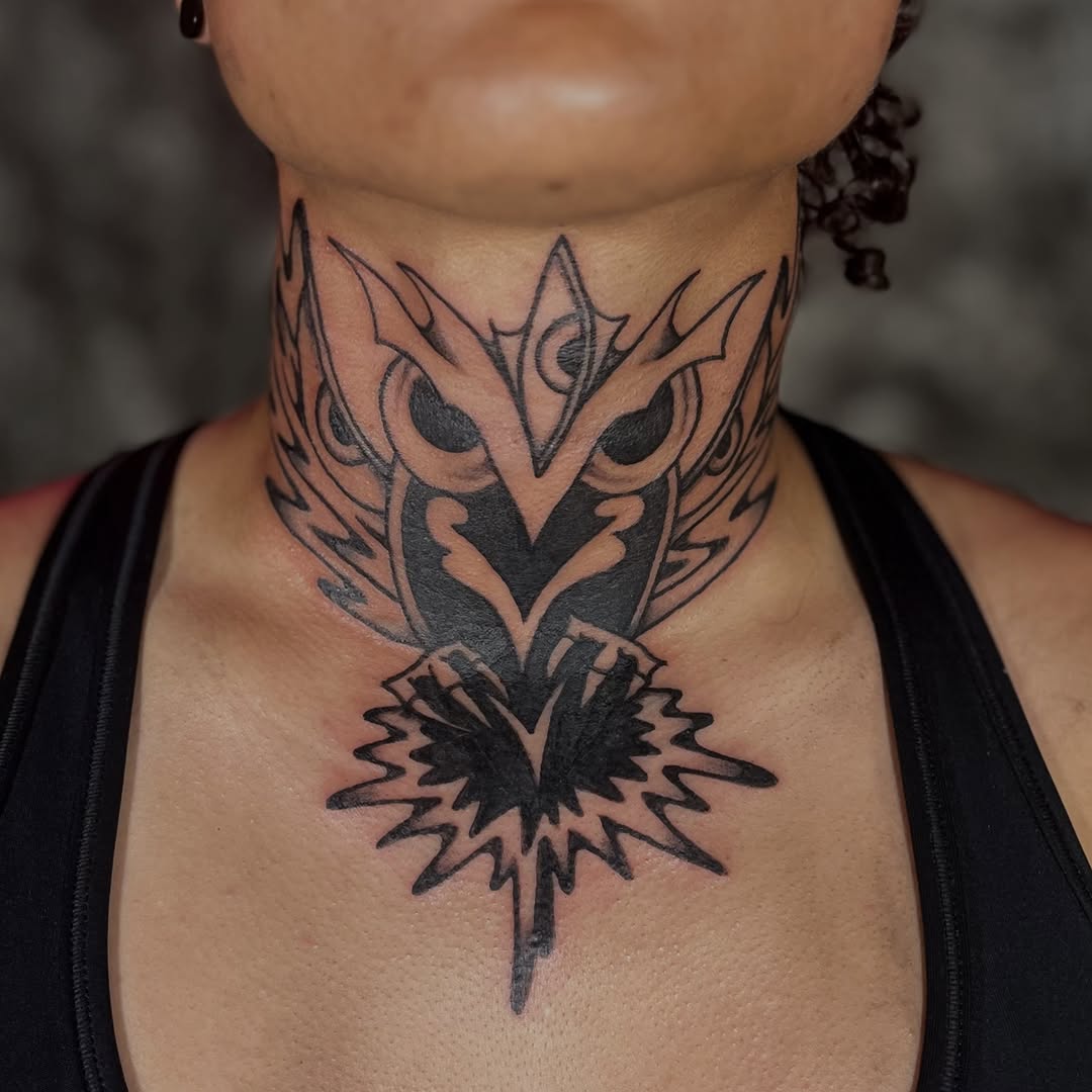 Tattoo by @jimmy_the_saintt — blackwork, geometric