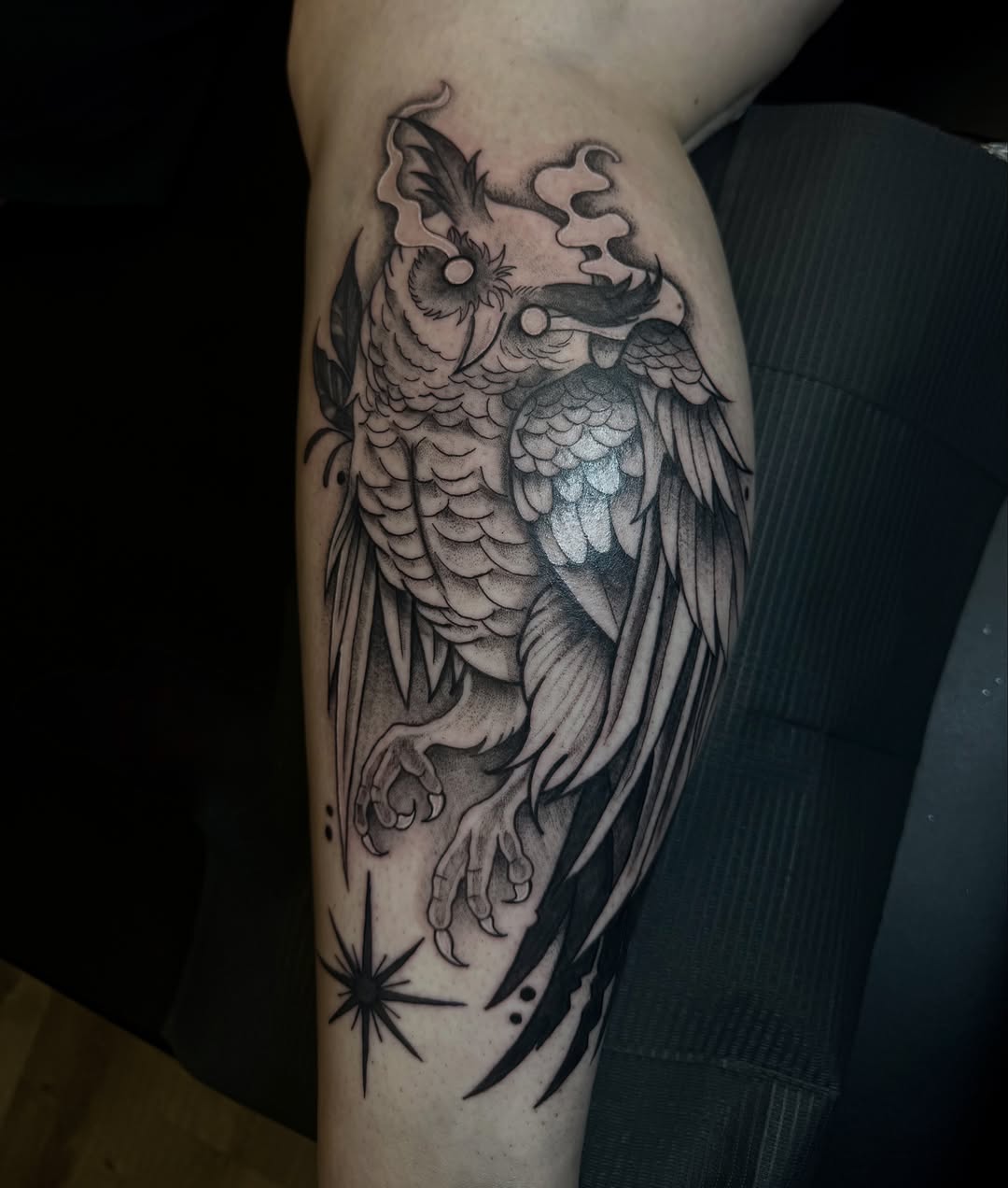 Tattoo by @needlemami β black_and_grey, dotwork