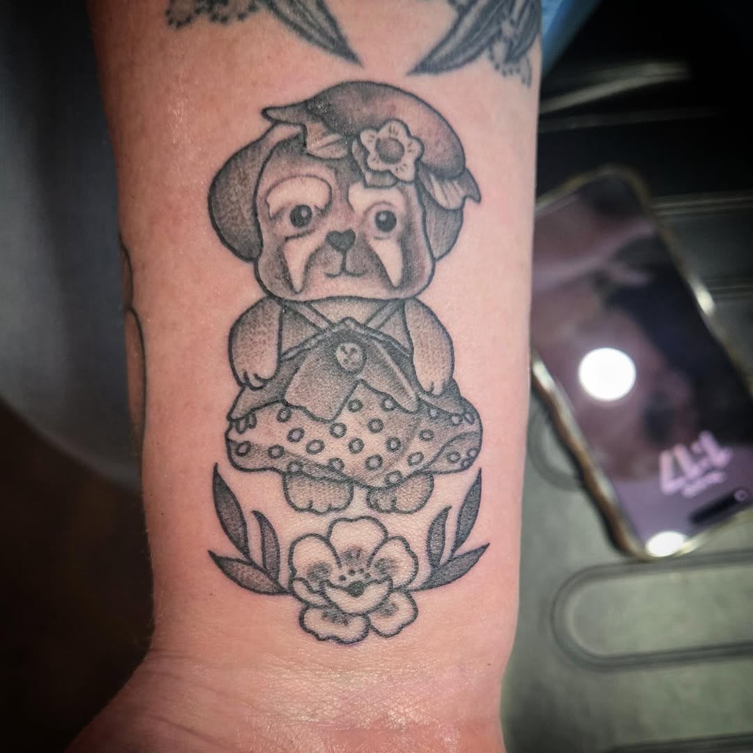 Tattoo by @killer_cait — new_school, black_and_grey