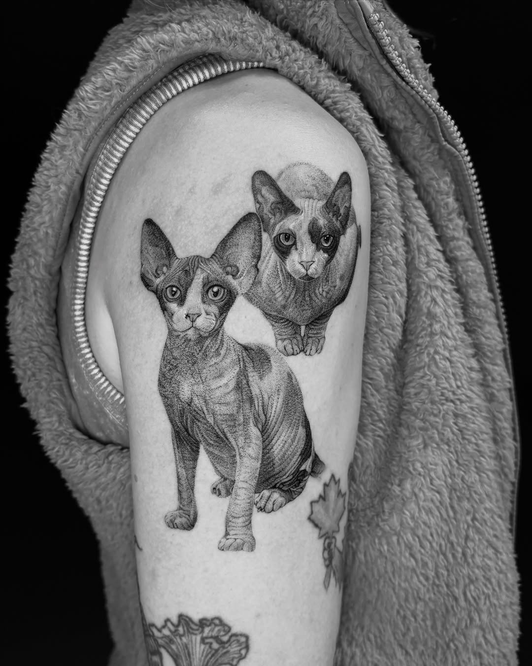 Tattoo by @wonniiink — realism, dotwork