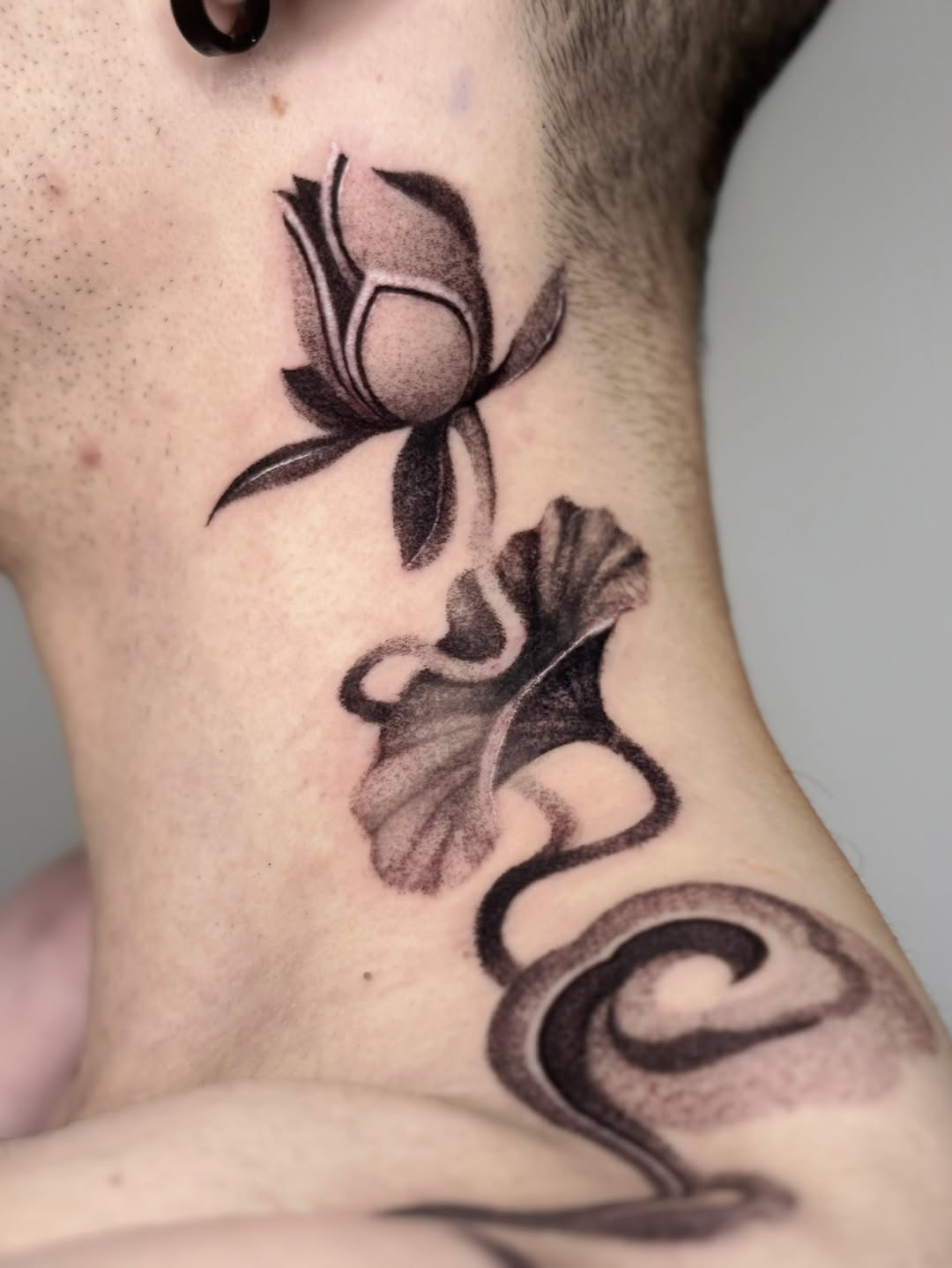 Tattoo by @sunvysideup — black_and_grey, dotwork