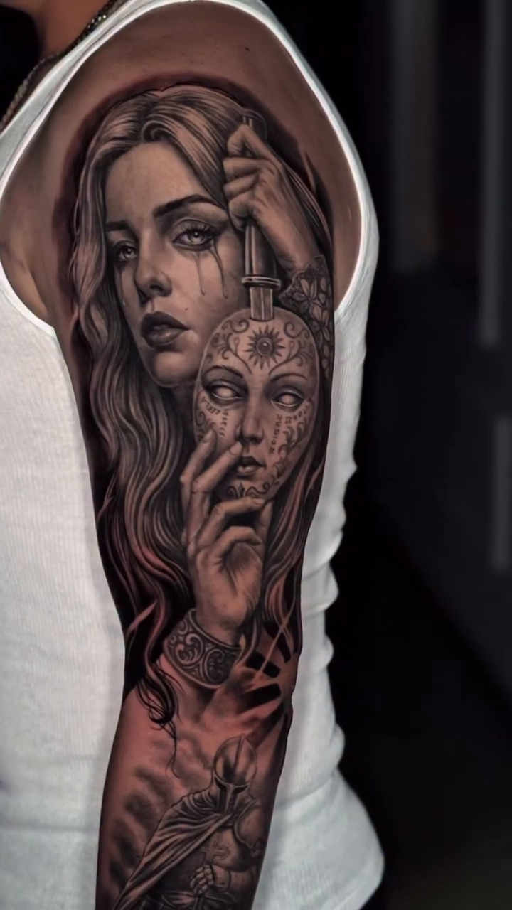 Tattoo by @diego_barros_tattoo — realism, dark_realism