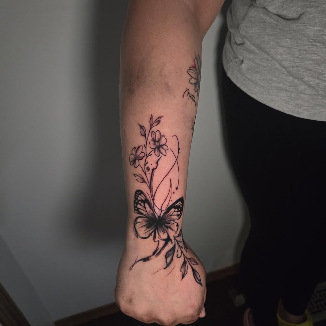 Tattoo by @242_ink — fine_line, illustrative