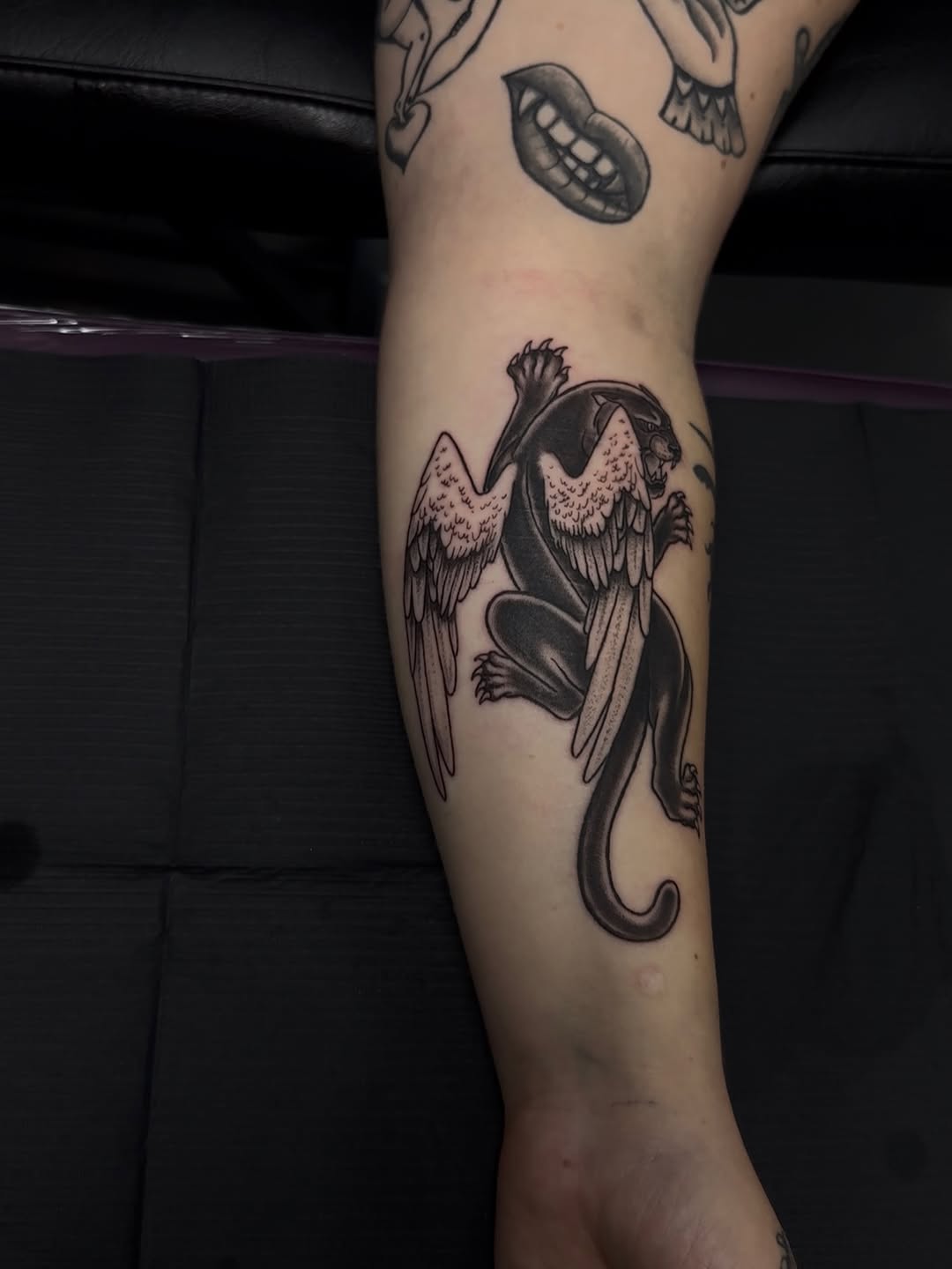 Tattoo by @feralfawntattoo — black_and_grey, realism