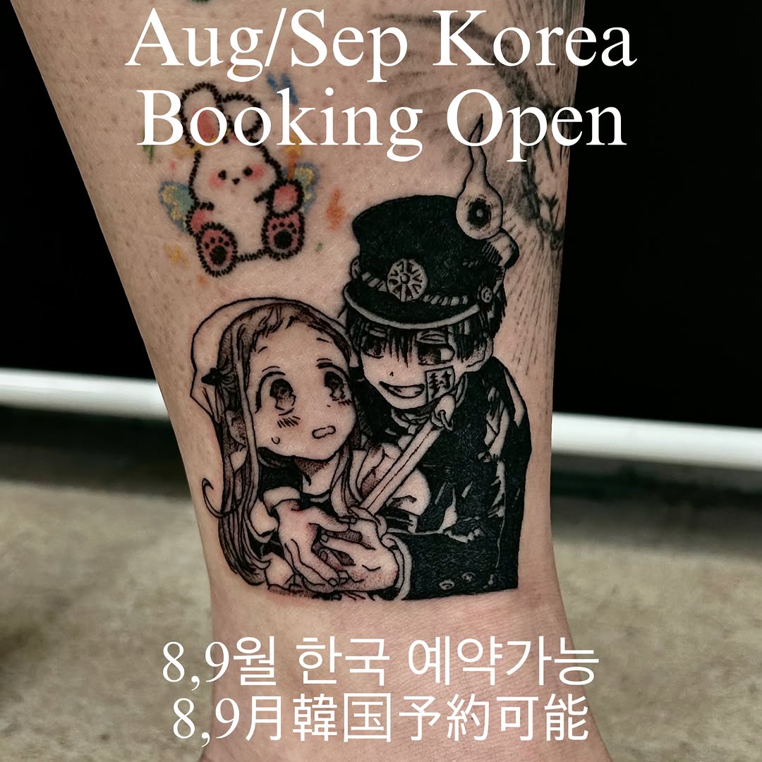 Tattoo by @tattooist_culp — anime, black_and_grey