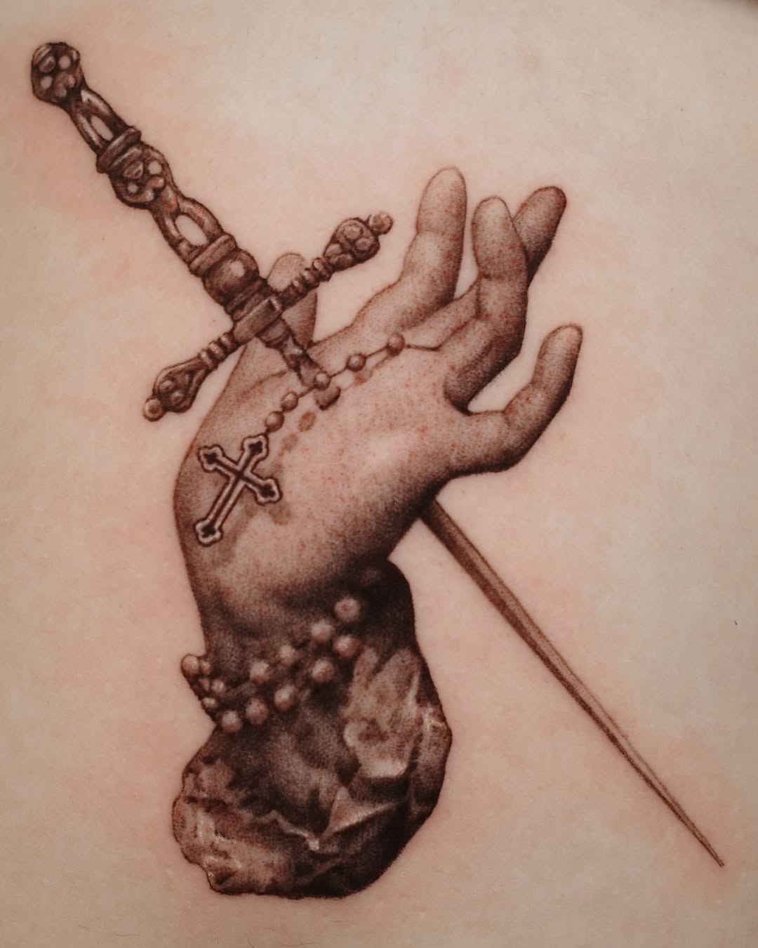Tattoo by @chunntattoo — black_and_grey, realism