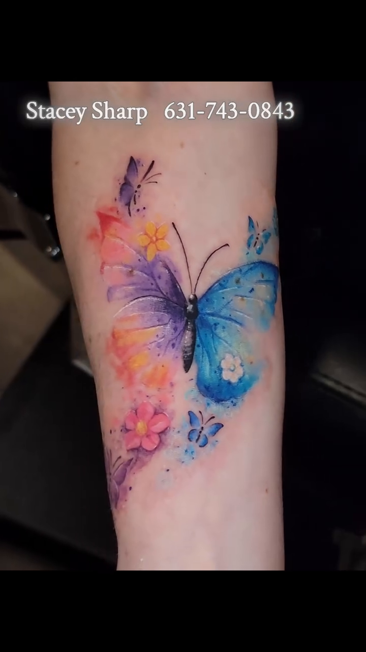Tattoo by @sharptattoos — watercolor